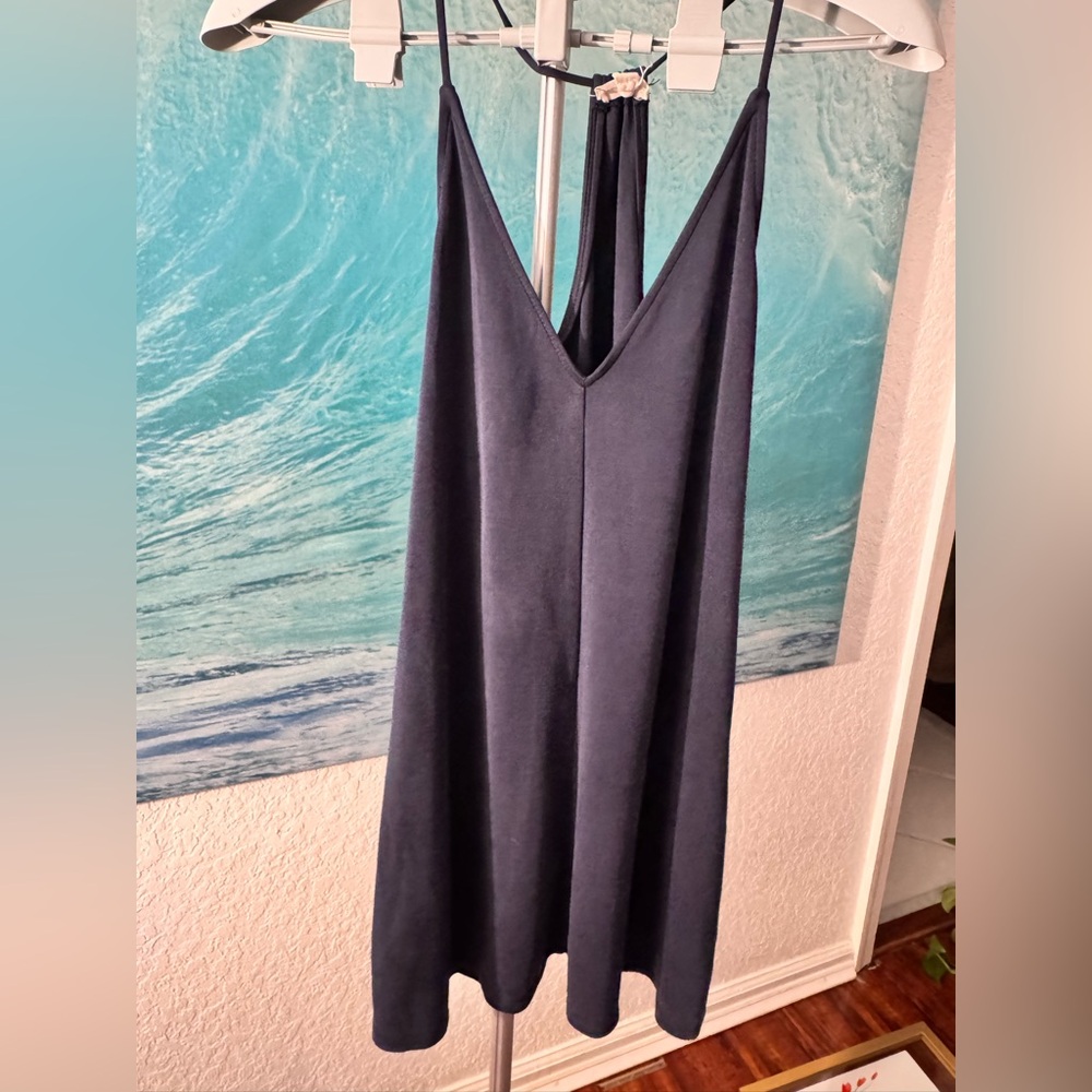 Silence + Noise Midnight Blue Dress